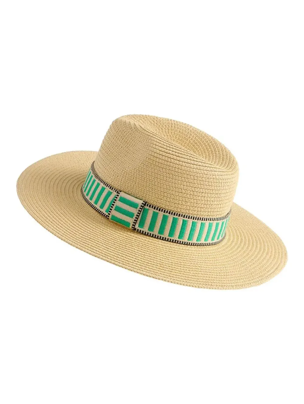Beach Bag Shiraleah Green Hat and Tote Set, Natural Dorian Travel Beach Bag - Picture 9 of 9